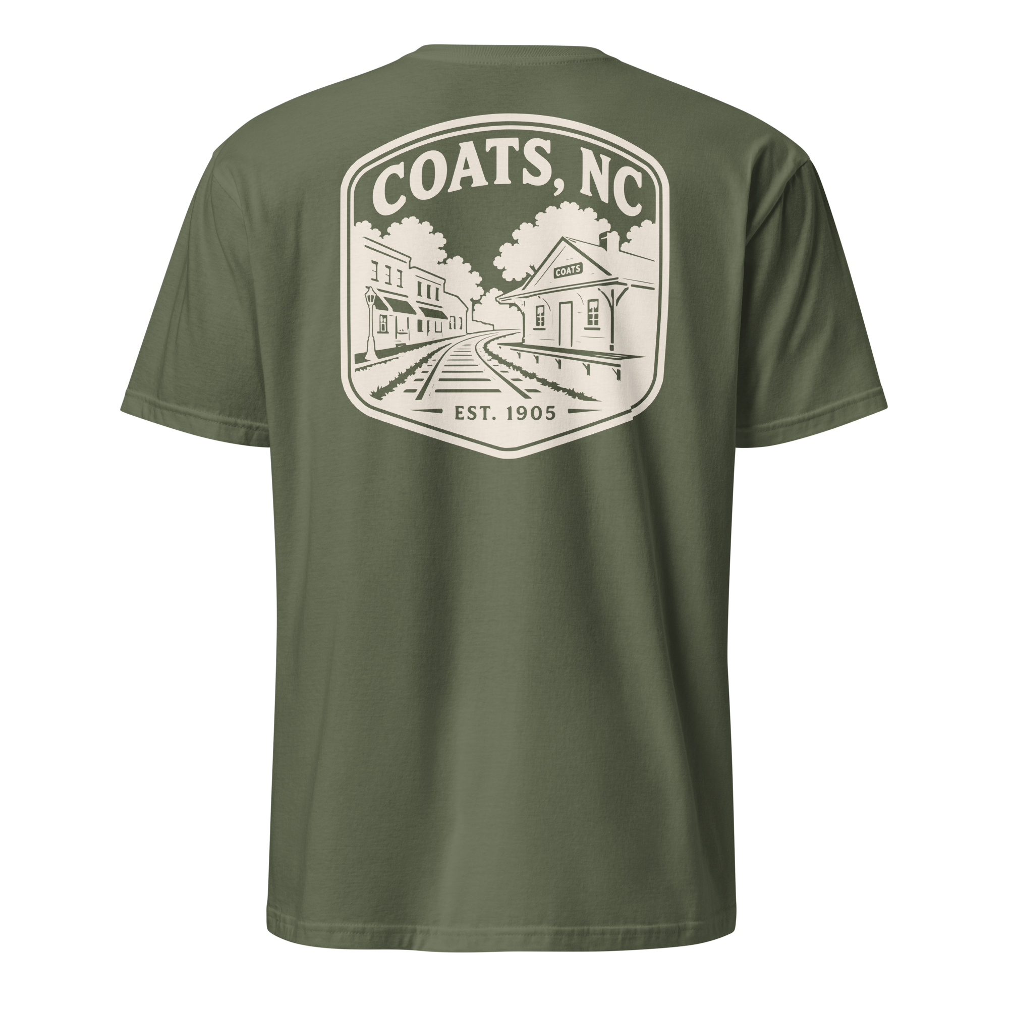 Coats, NC - Railroad Town - Unisex T-Shirt