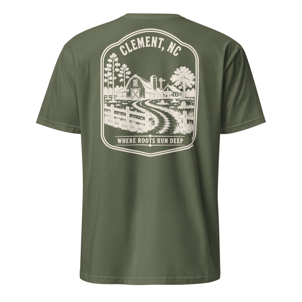 Clement, NC - Farm Roots - Unisex T-Shirt