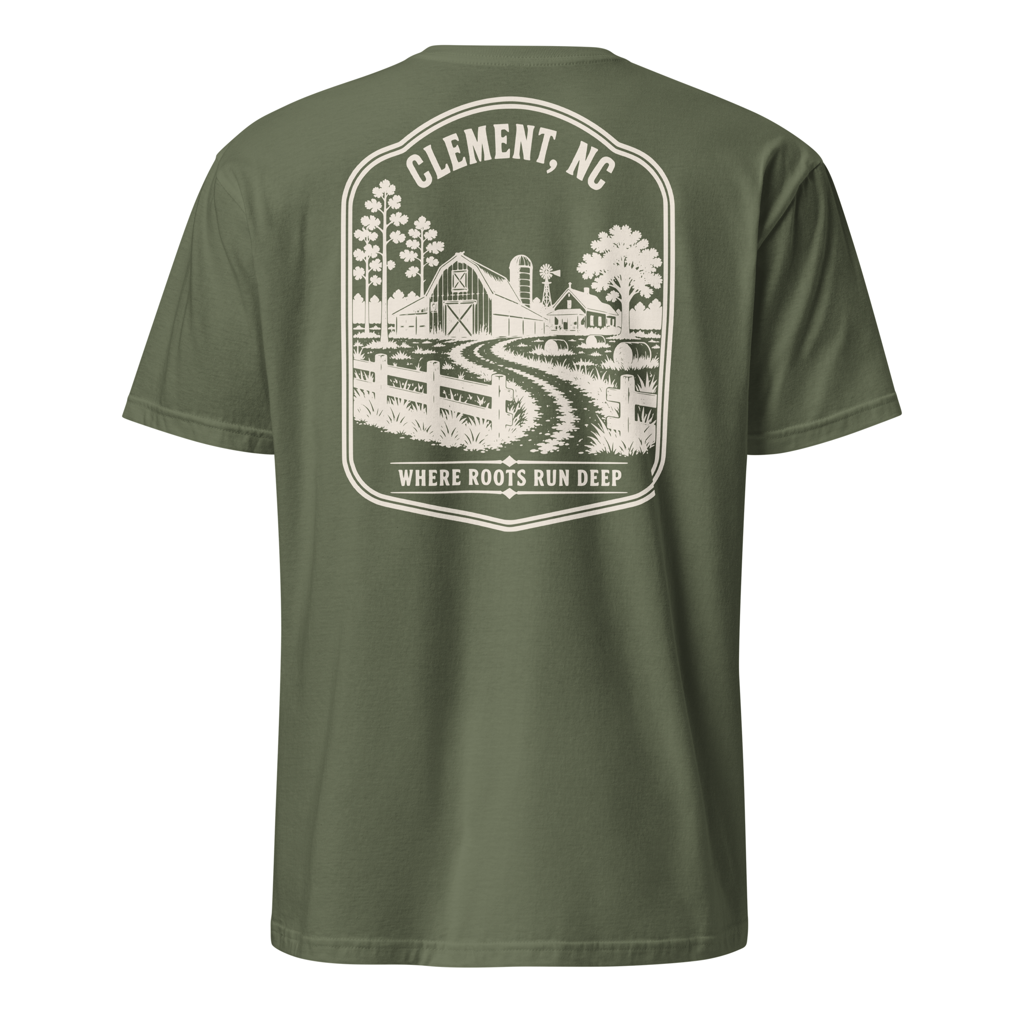 Clement, NC - Farm Roots - Unisex T-Shirt
