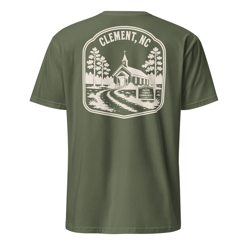 Clement, NC - Faith & Family - Unisex T-Shirt