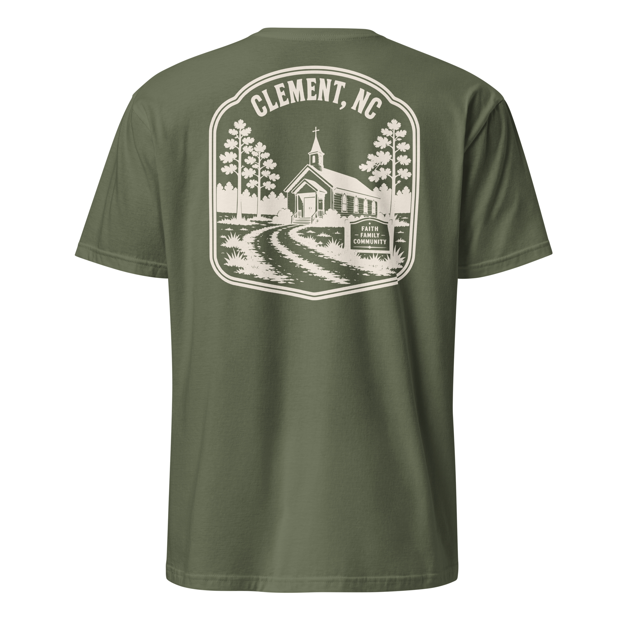 Clement, NC - Faith & Family - Unisex T-Shirt