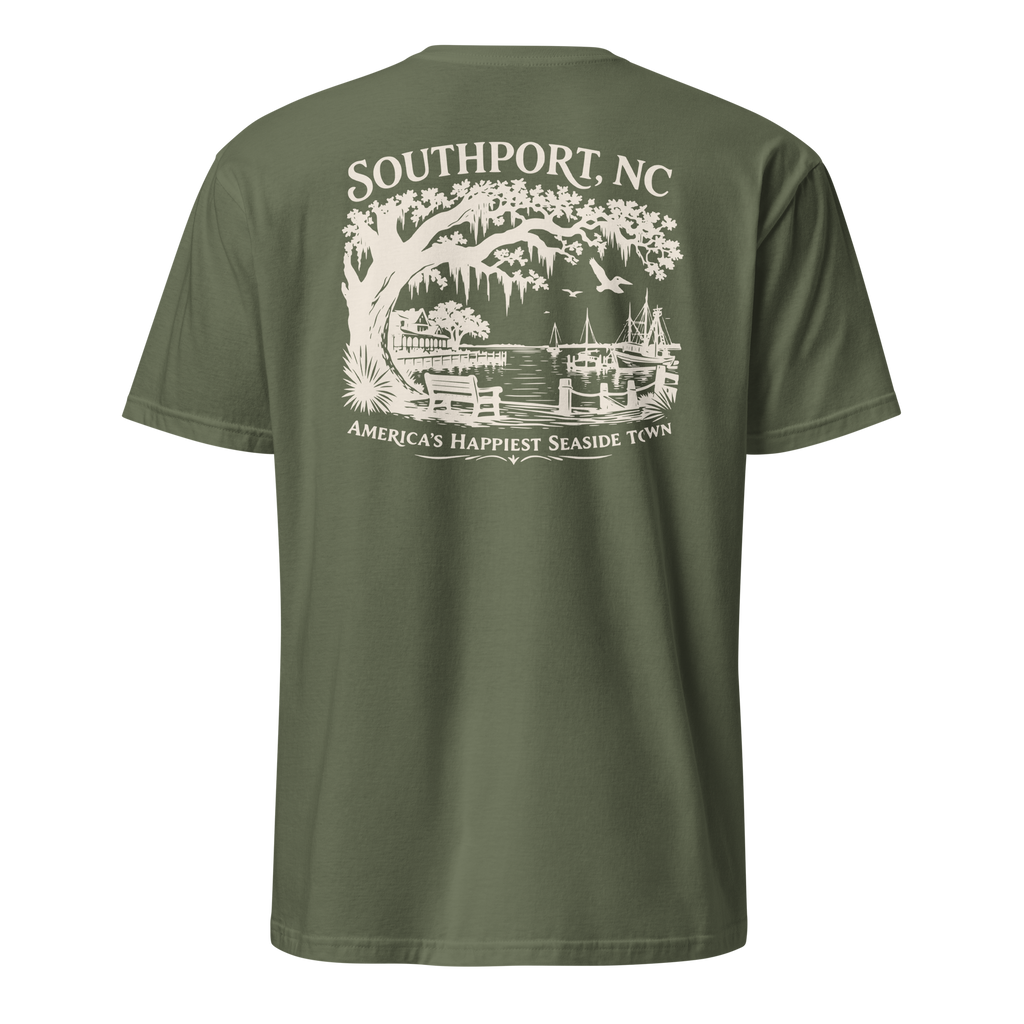 Southport, NC - Happy Seaside Town- Unisex T-Shirt