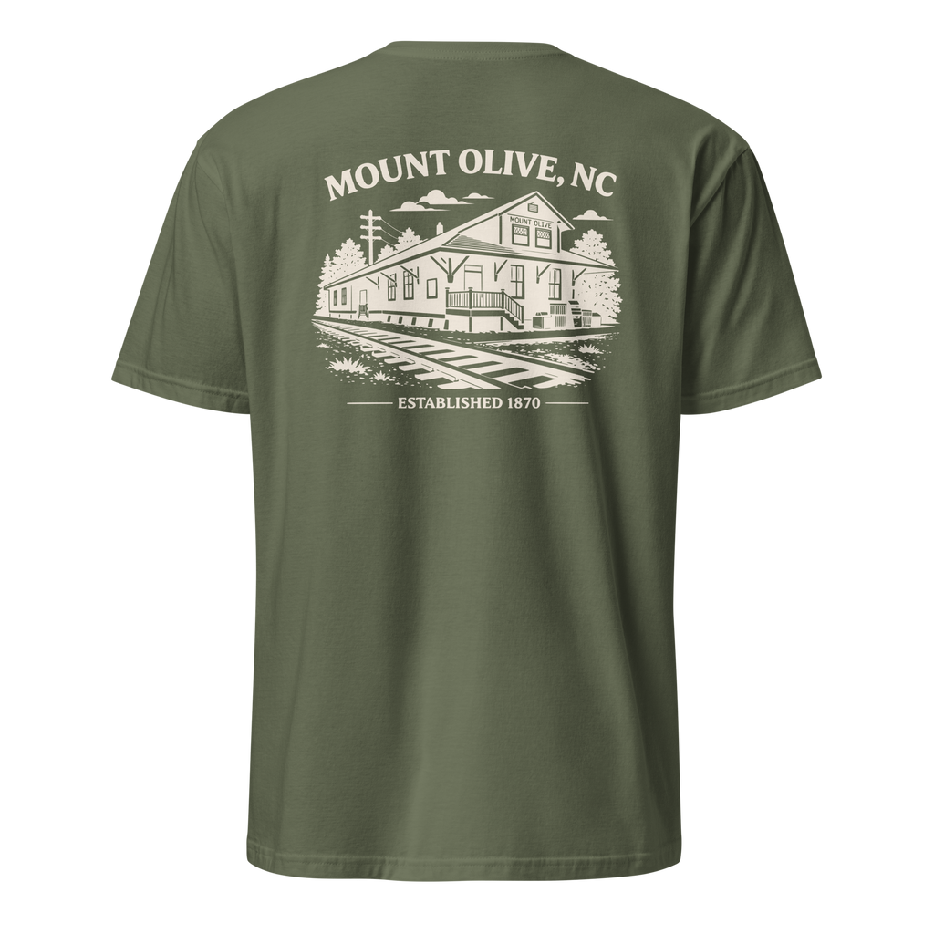 Mount Olive, NC - Train Depot - Unisex T-Shirt