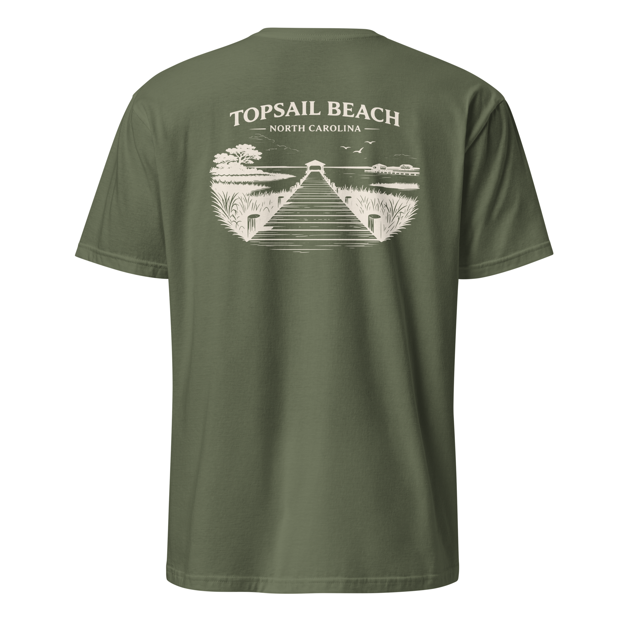 Topsail Beach, NC - On The Dock - Unisex T-Shirt