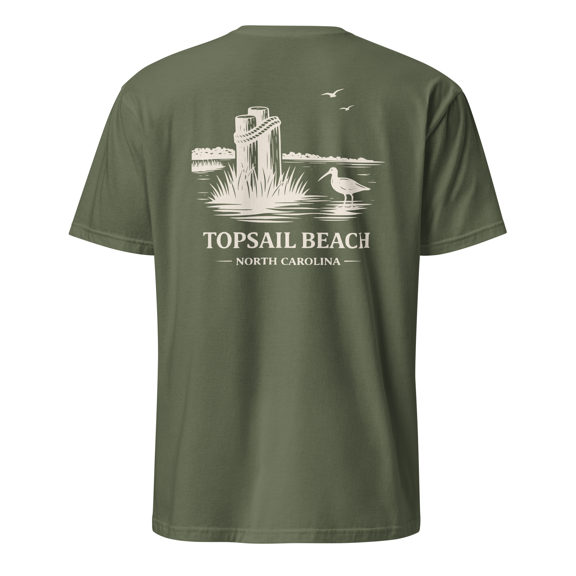 Topsail Beach, NC - The Sandpiper - Unisex T-Shirt