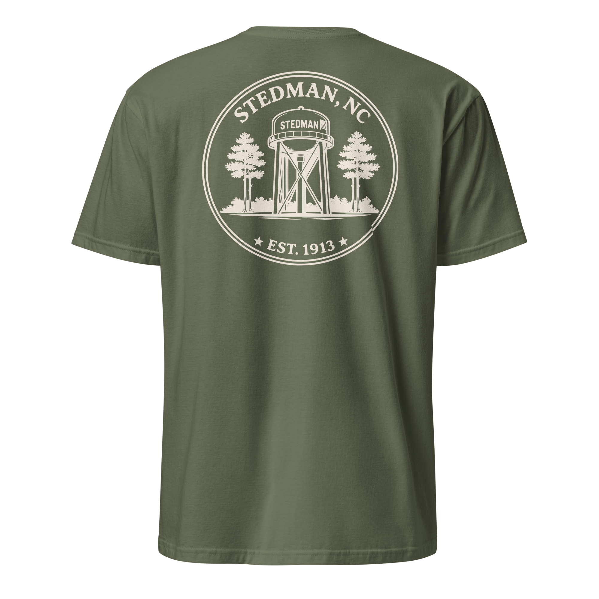 Stedman, NC - Water Tower Round Badge - Unisex T-Shirt