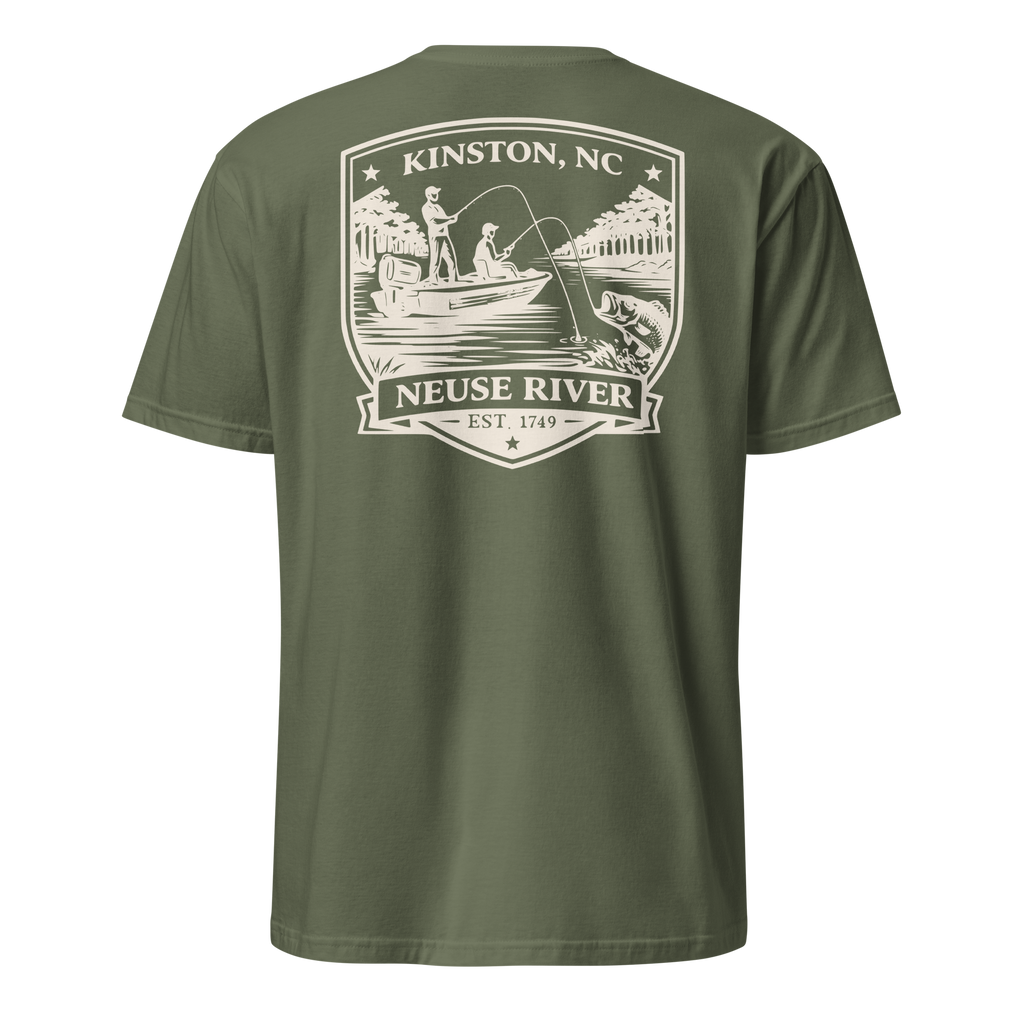 Kinston, NC - Neuse River Fishing - Unisex T-Shirt