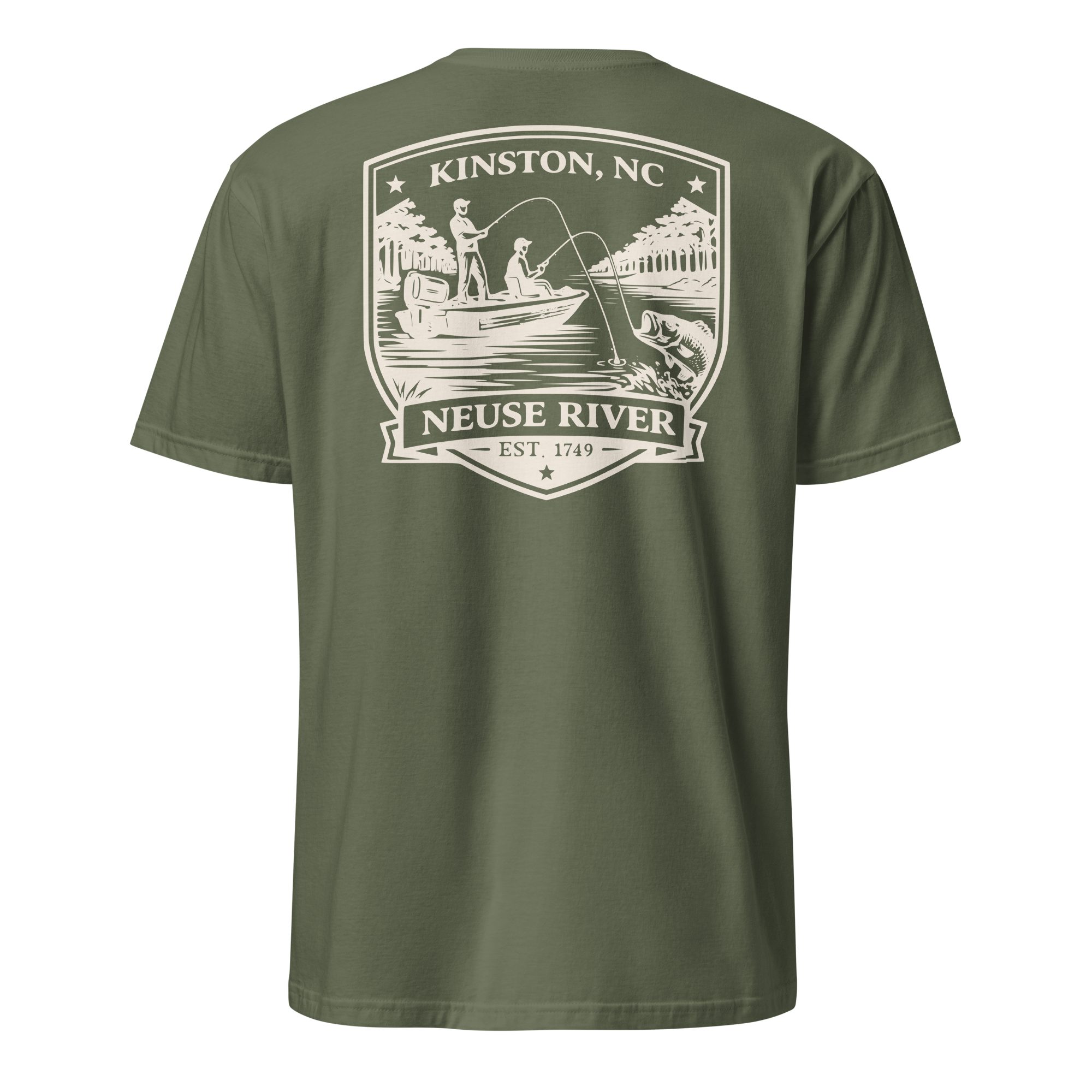 Kinston, NC - Neuse River Fishing - Unisex T-Shirt