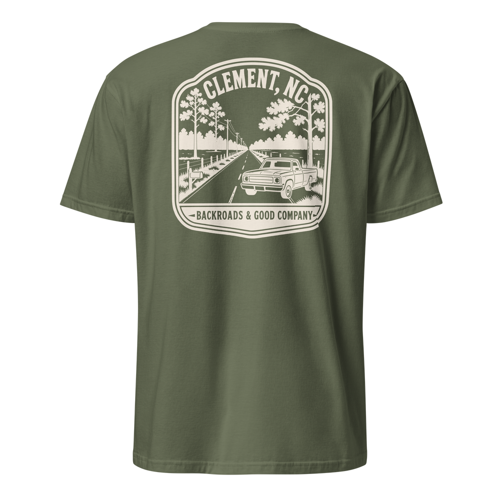 Clement, NC - Country Roads - Unisex T-Shirt