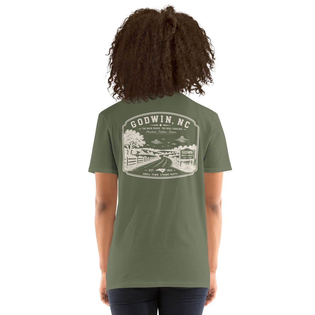 Godwin, NC - The Back Roads - Unisex T-Shirt