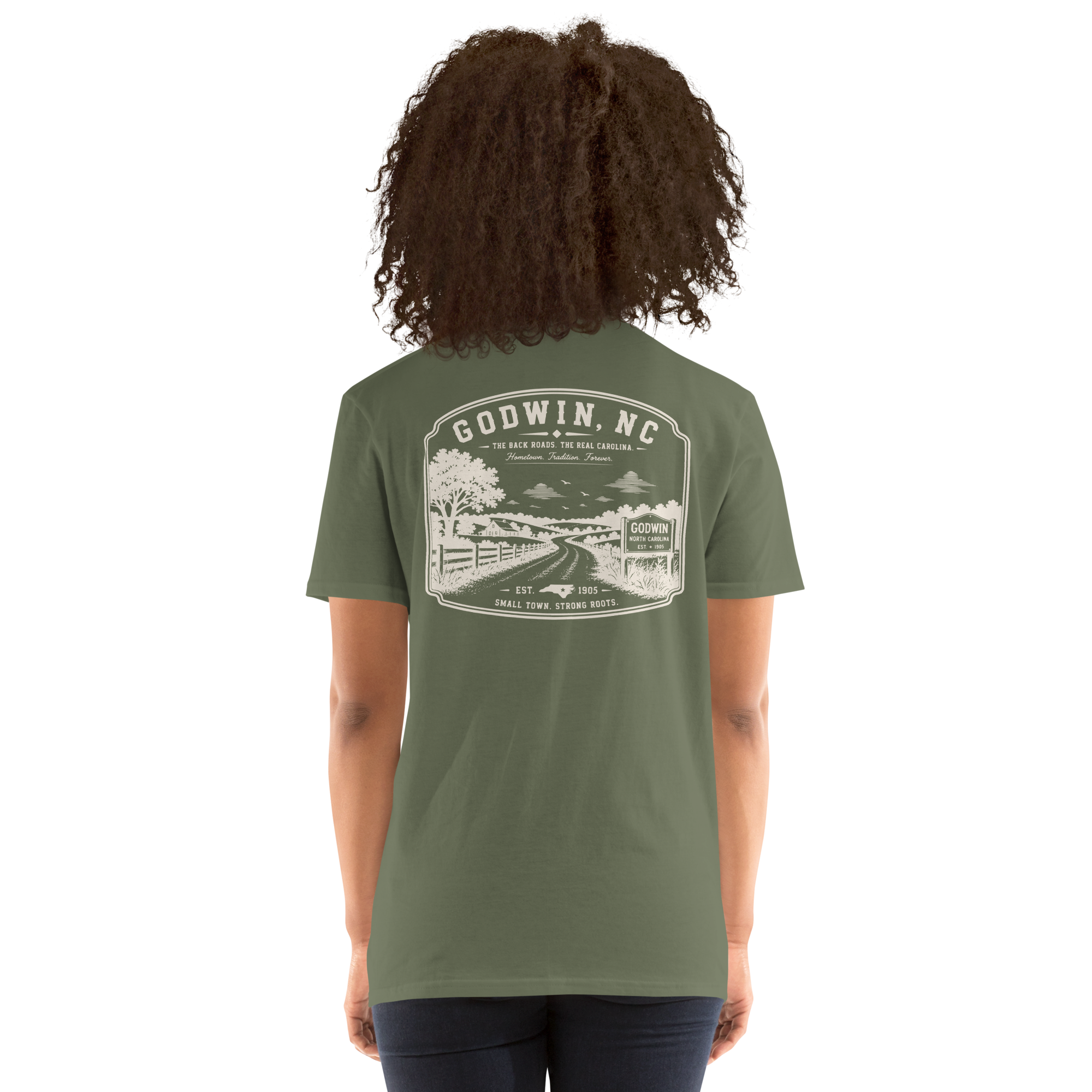 Godwin, NC - The Back Roads - Unisex T-Shirt