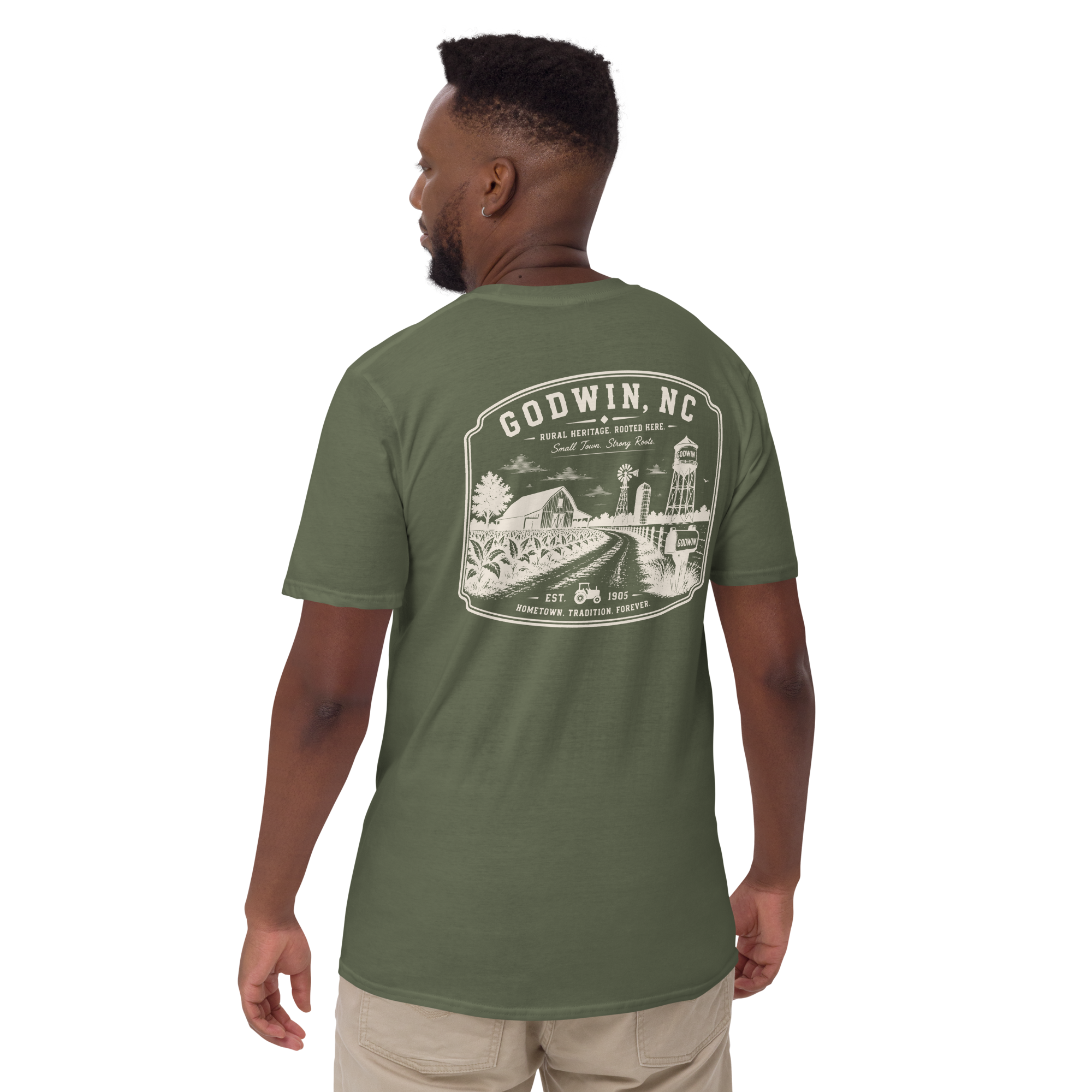 Godwin, NC - Farm Roots - Unisex T-Shirt
