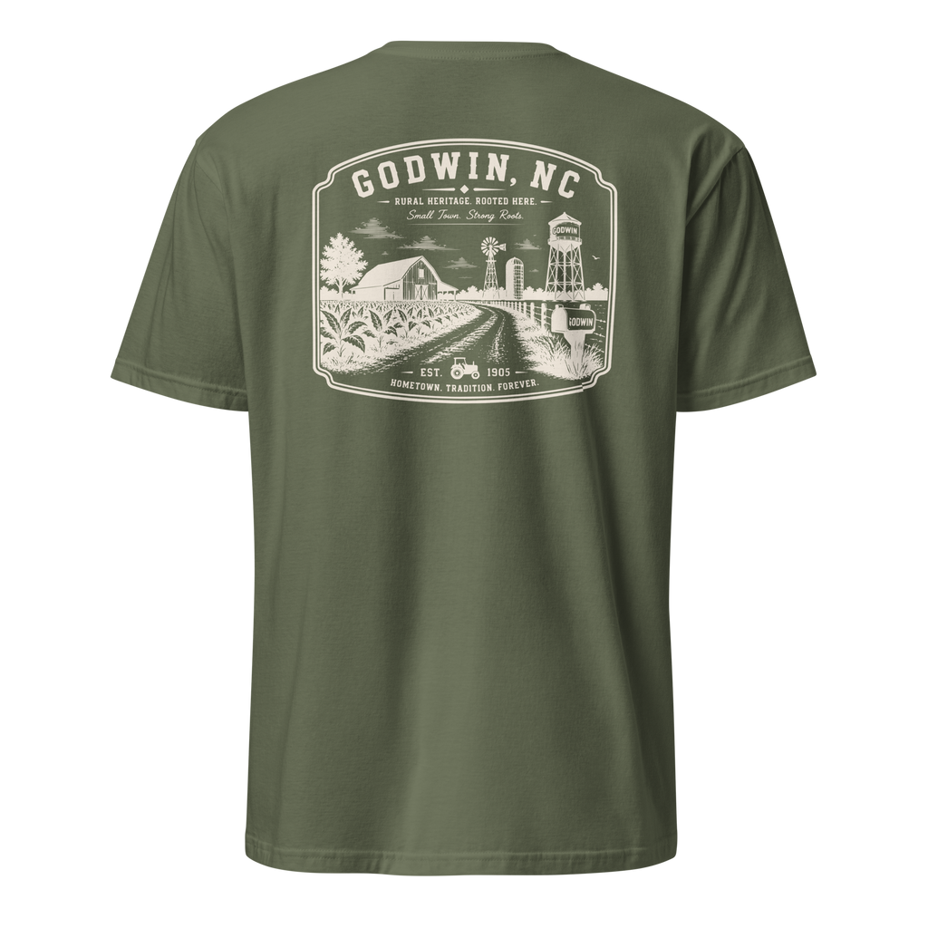 Godwin, NC - Farm Roots - Unisex T-Shirt