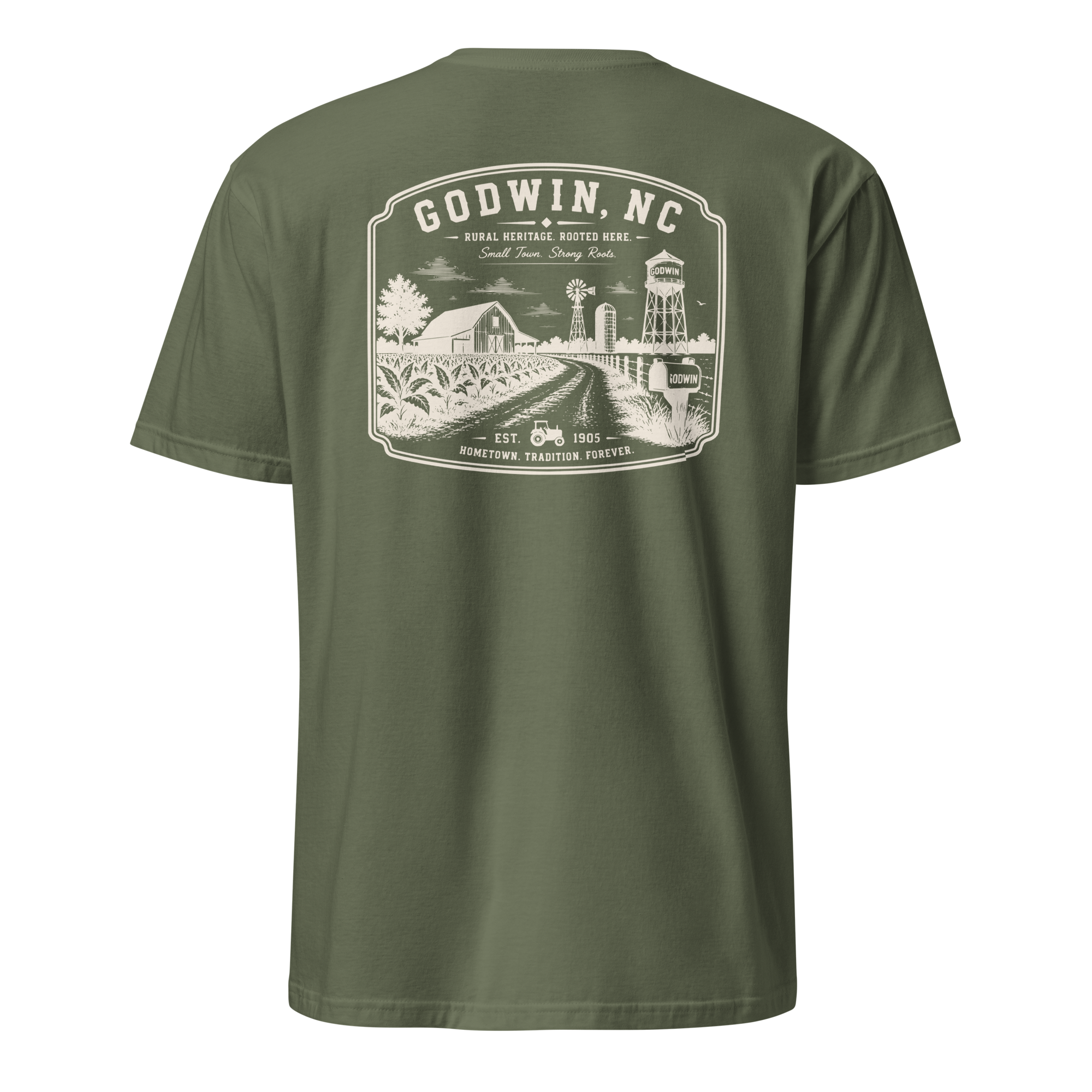 Godwin, NC - Farm Roots - Unisex T-Shirt