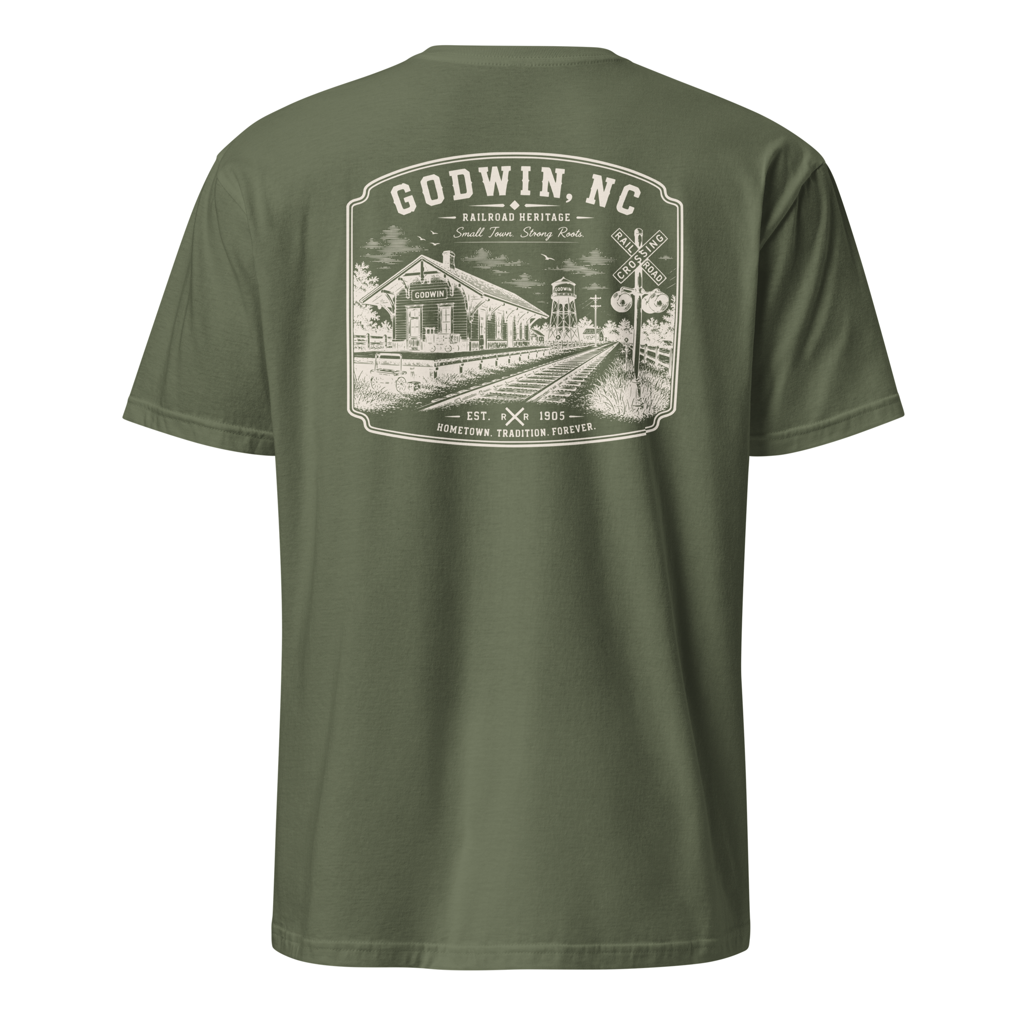 Godwin, NC - Railroad Town - Unisex T-Shirt