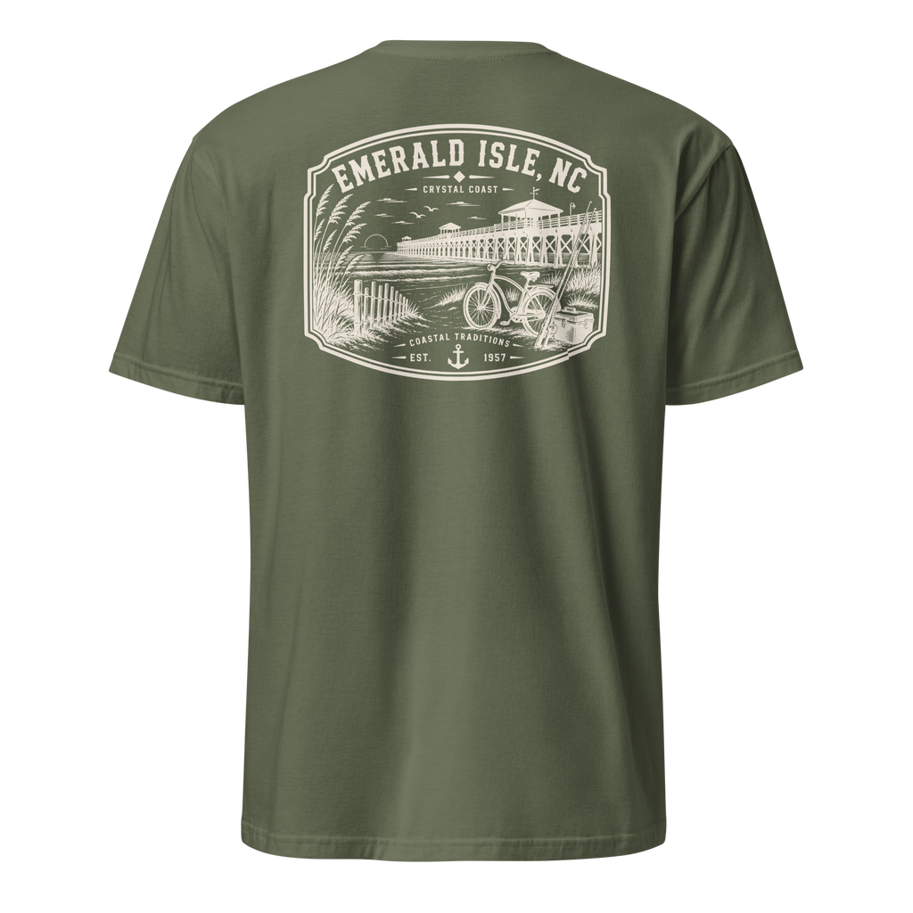 Emerald Isle, NC - Day By The Pier - Unisex T-Shirt