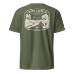 Cedar Creek, NC - The Back Roads - Unisex T-Shirt