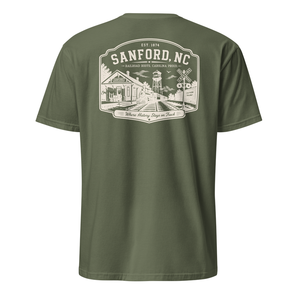 Sanford, NC - Railroad Roots - Unisex T-Shirt