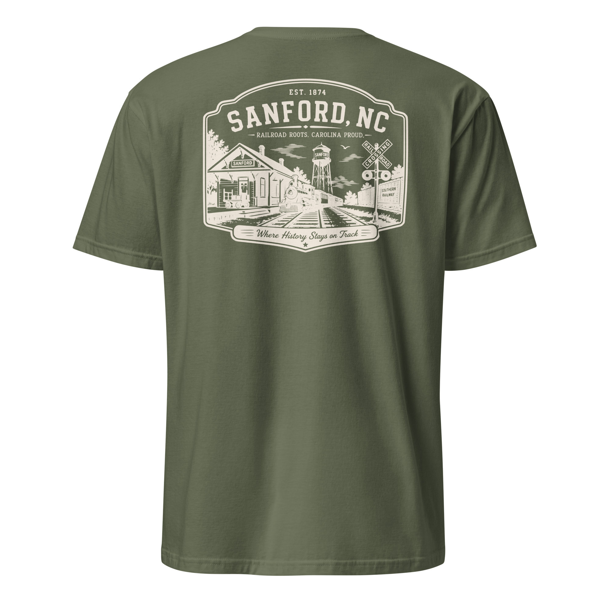 Sanford, NC - Railroad Roots - Unisex T-Shirt