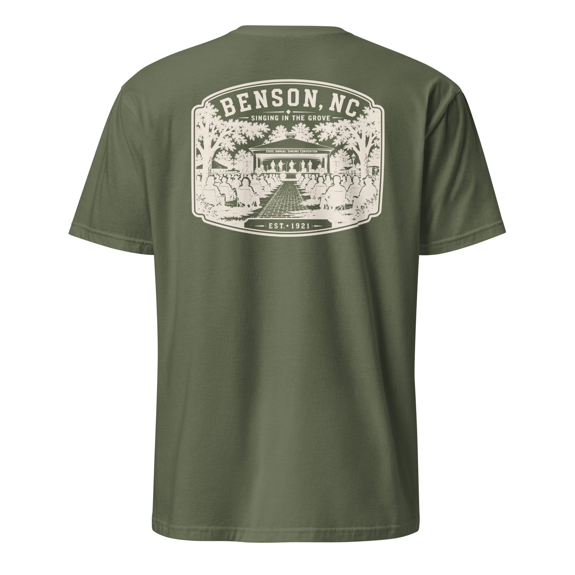 Benson, NC - Singing In The Grove - Unisex T-Shirt