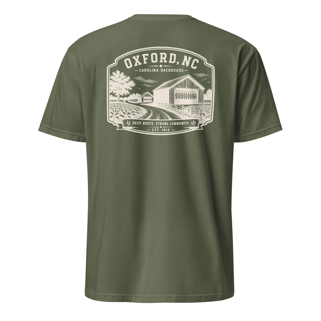 Oxford, NC - Carolina Backroads - Unisex T-Shirt