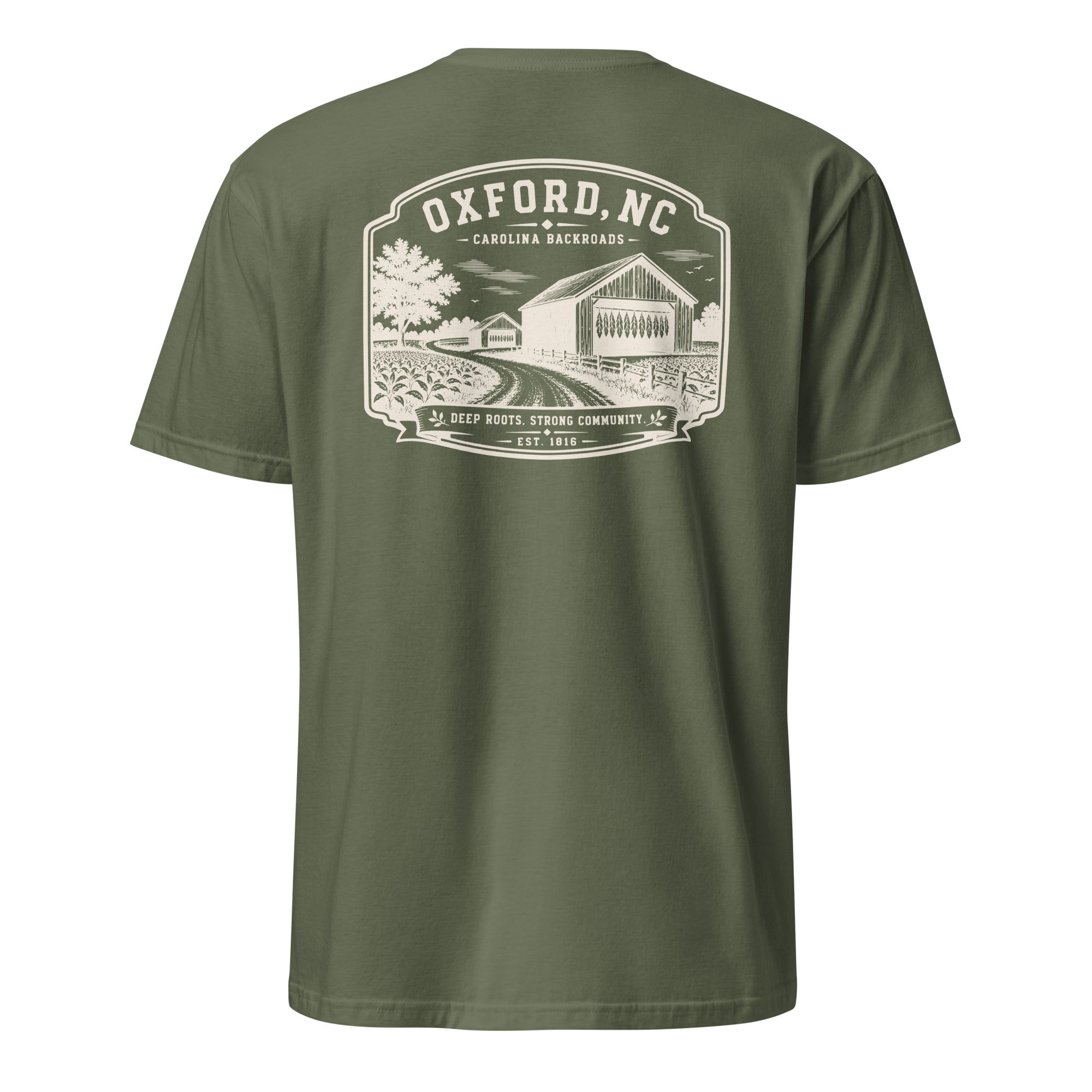 Oxford, NC - Carolina Backroads - Unisex T-Shirt