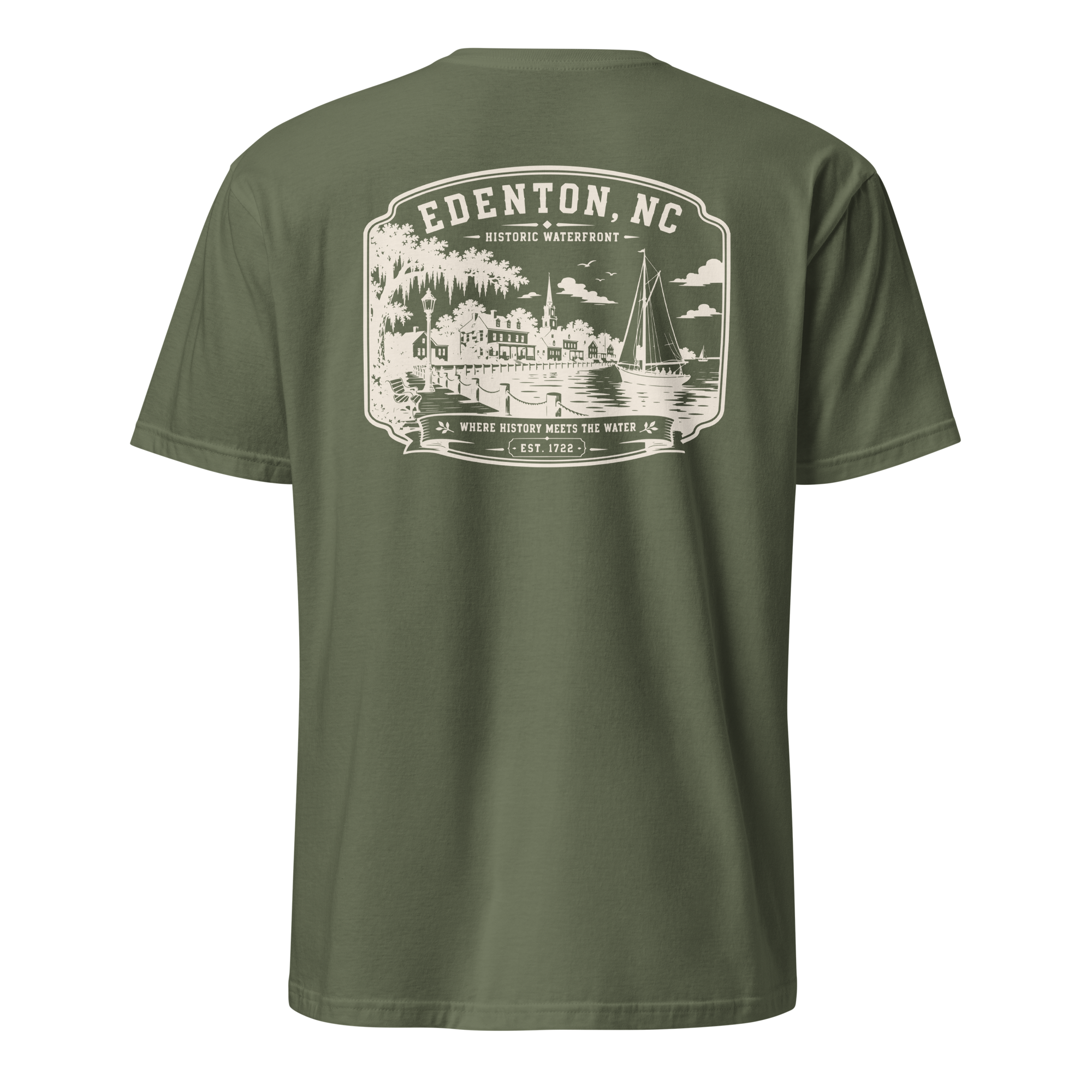 Edenton, NC - Historic Waterfront - Unisex T-Shirt