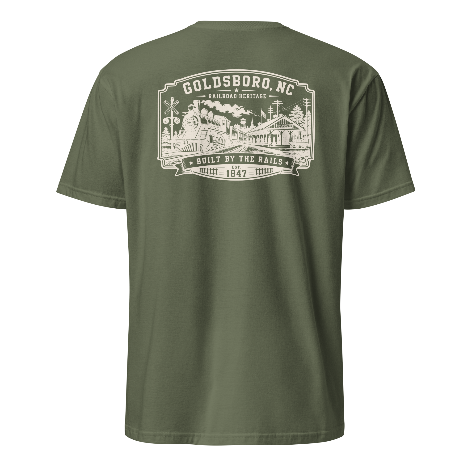 Goldsboro, NC - Built On Rails - Unisex T-Shirt