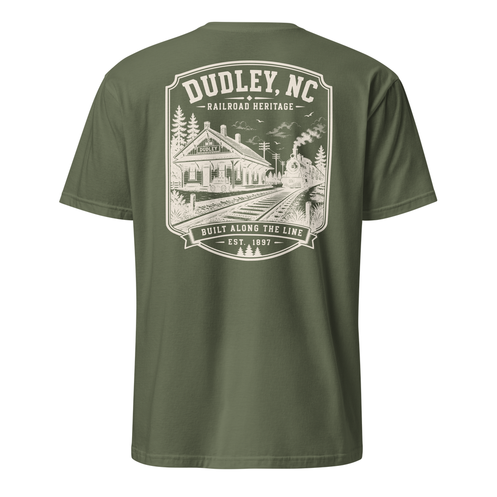 Dudley, NC - Built Along The Line - Unisex T-Shirt