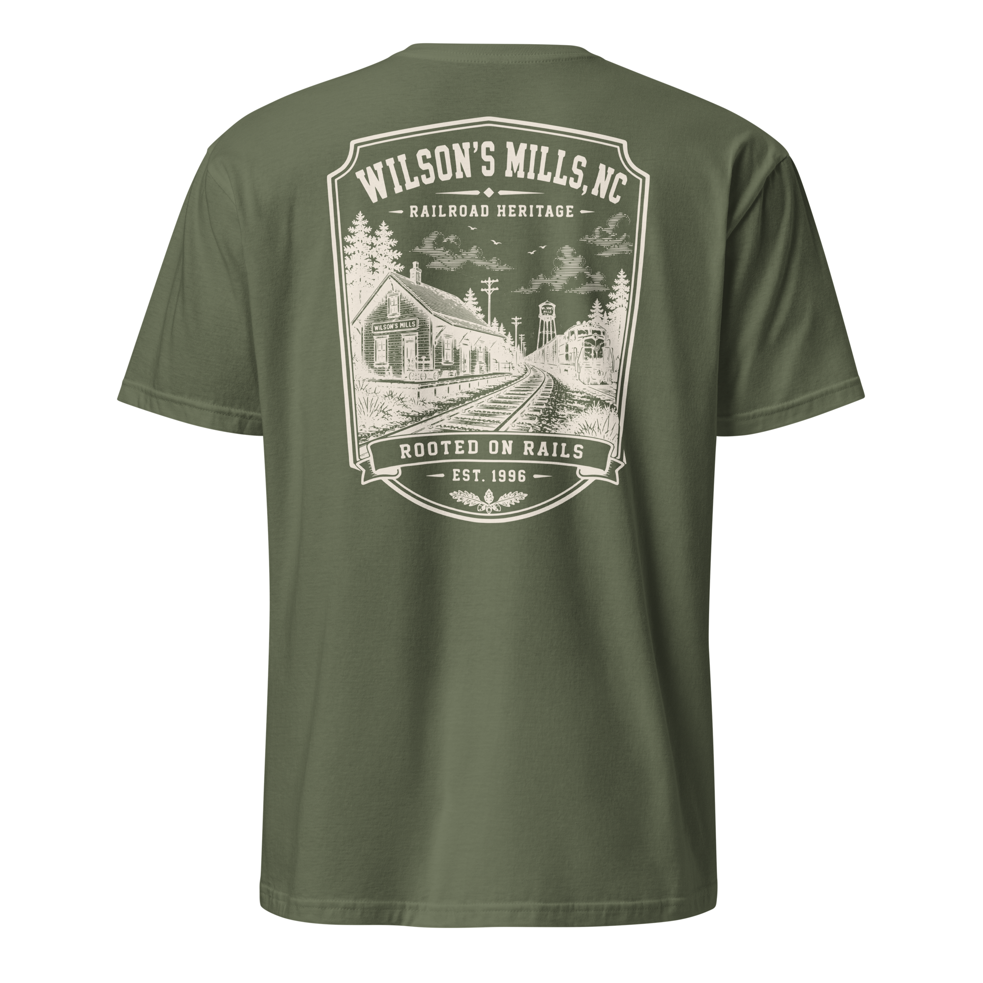 Wilson's Mills - Rooted On Rails - Unisex T-Shirt