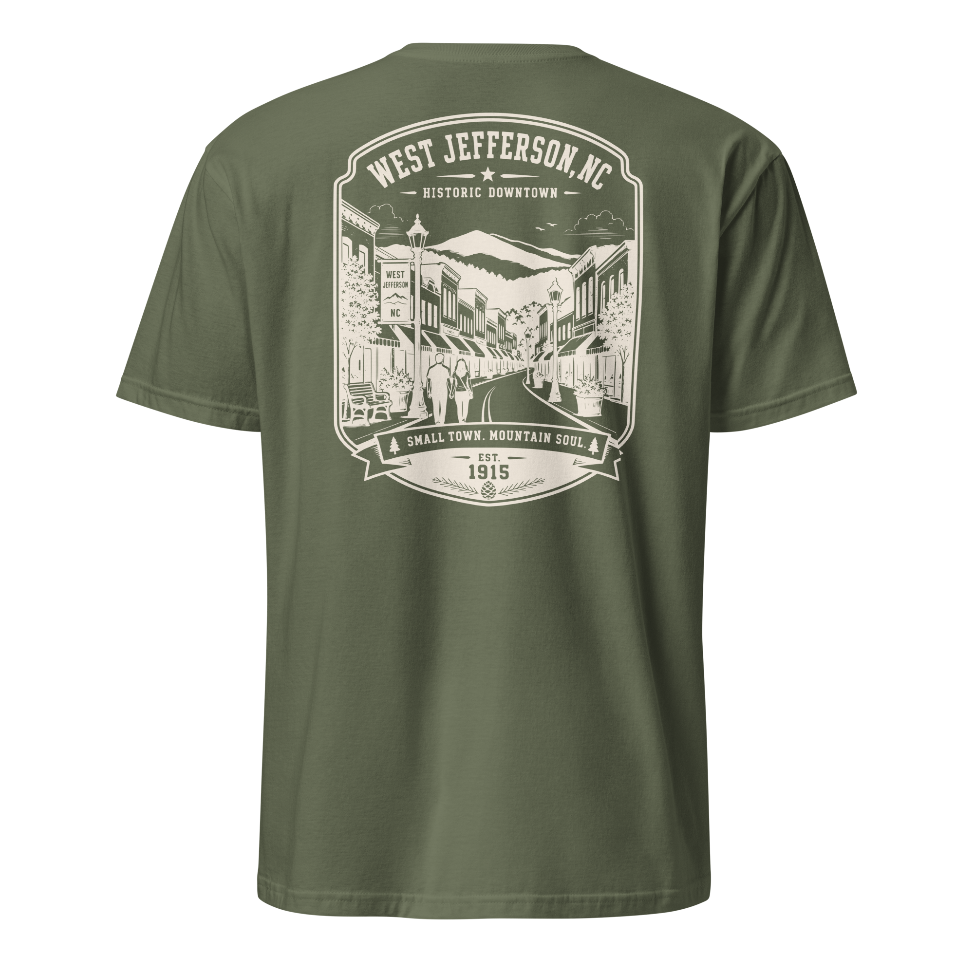 West Jefferson - Historic Downtown - Unisex T-Shirt