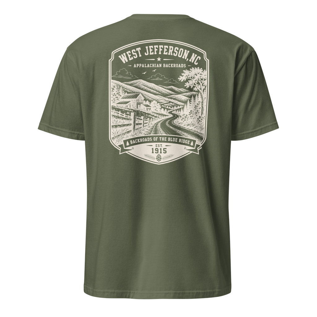West Jefferson - Appalachian Backroads - Unisex T-Shirt