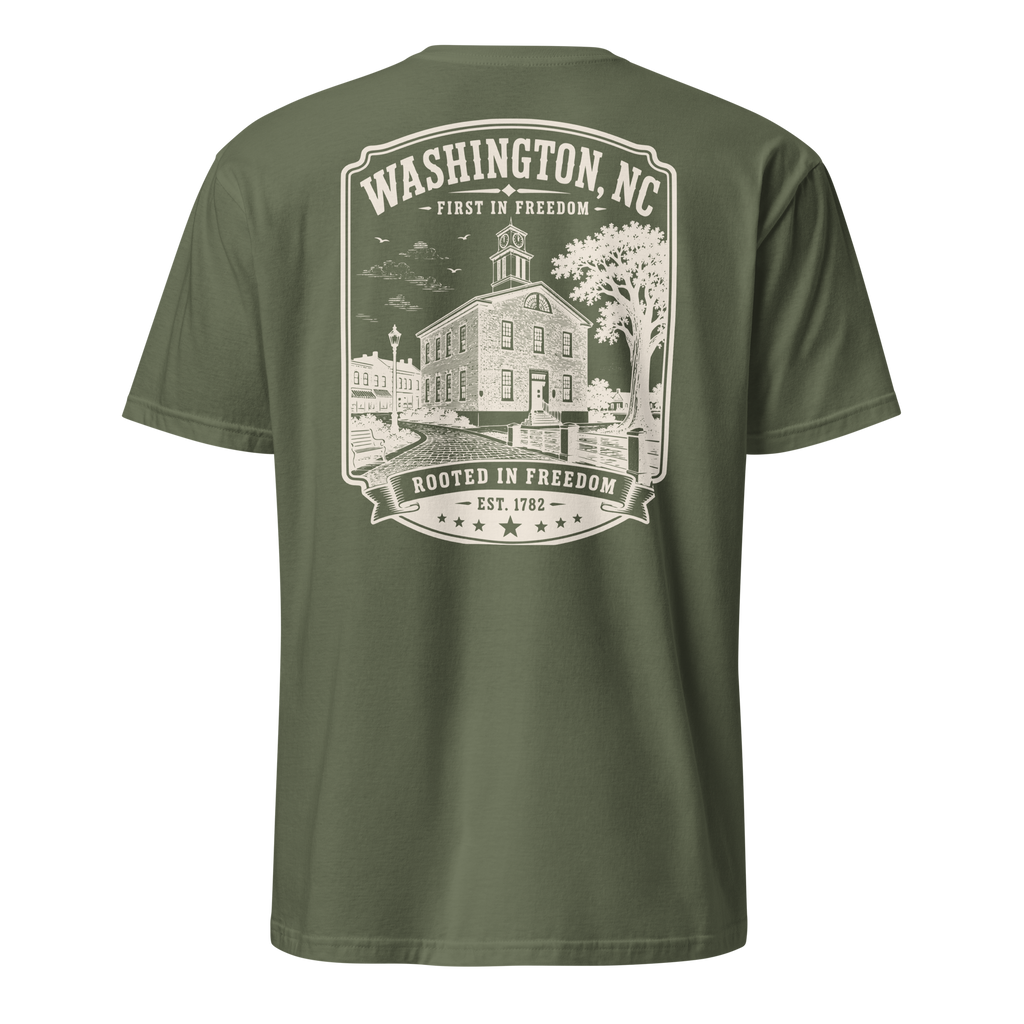 Washington, NC - Rooted In Freedom - Unisex T-Shirt