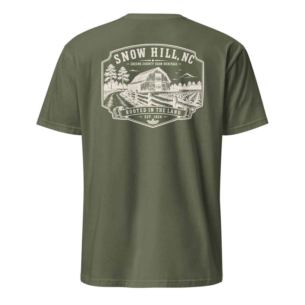 Snow Hill, NC - Rooted In The Land - Unisex T-Shirt