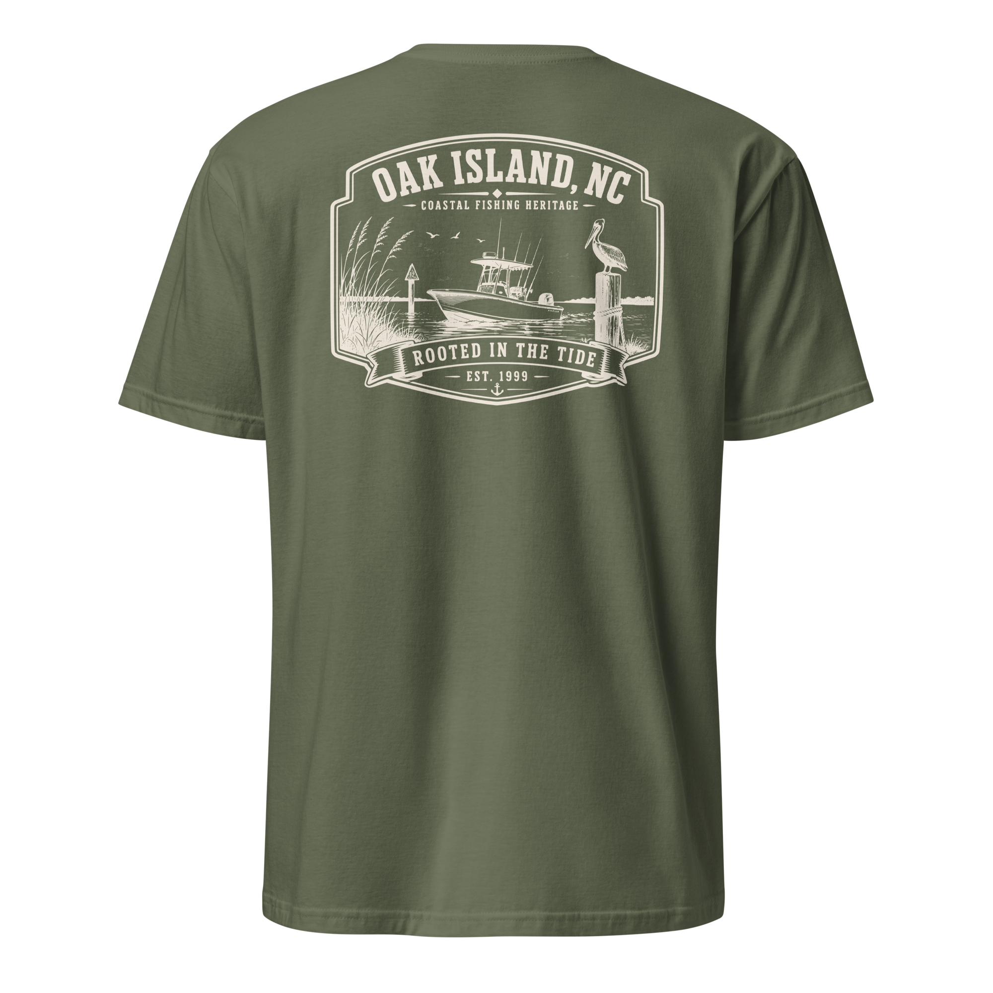Oak Island, NC - Rooted In The Tide - Unisex T-Shirt