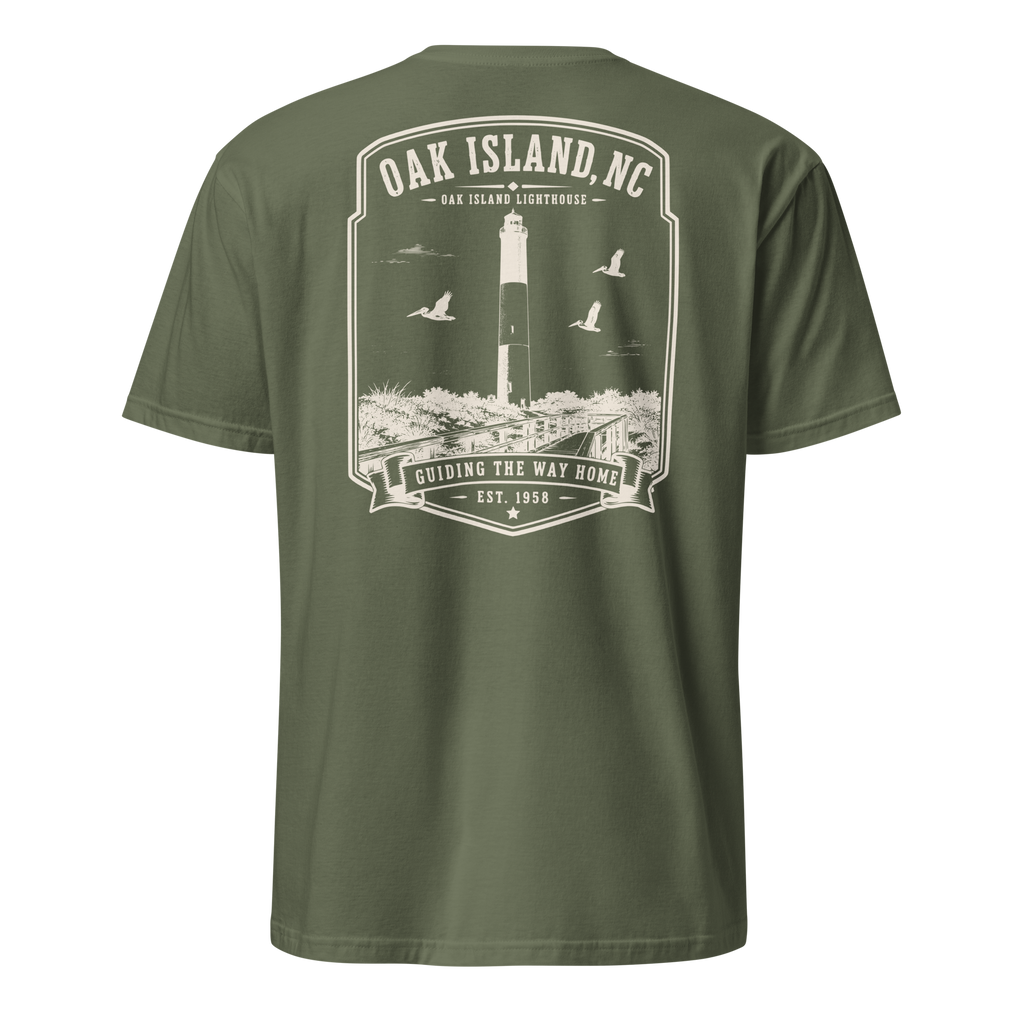 Oak Island, NC - Oak Island Lighthouse - Unisex T-Shirt