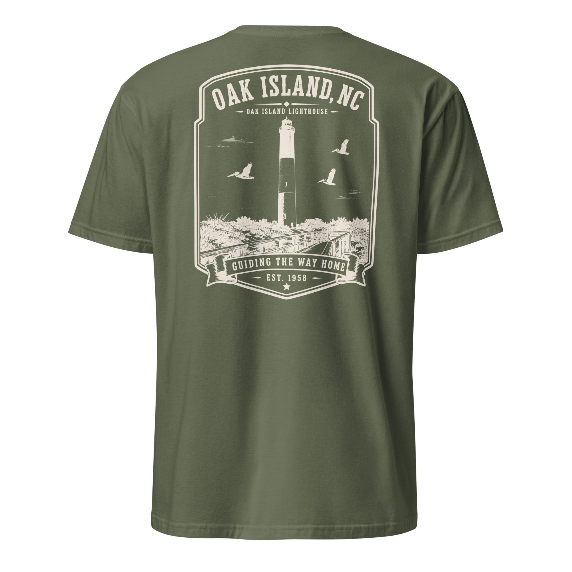 Oak Island, NC - Oak Island Lighthouse - Unisex T-Shirt