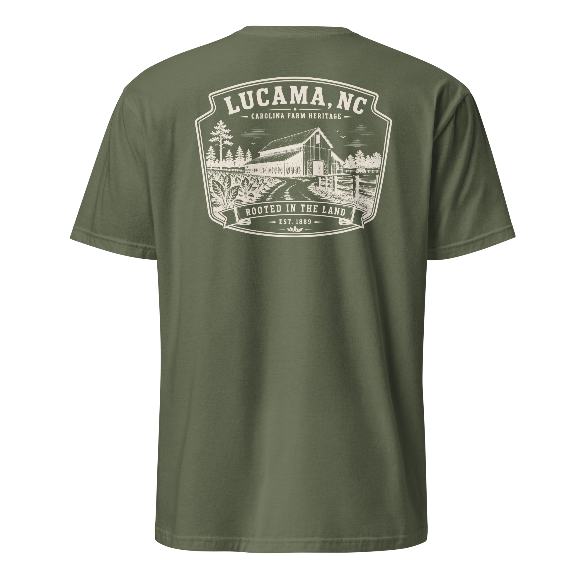 Lucama, NC - Rooted In The Land - Unisex T-Shirt