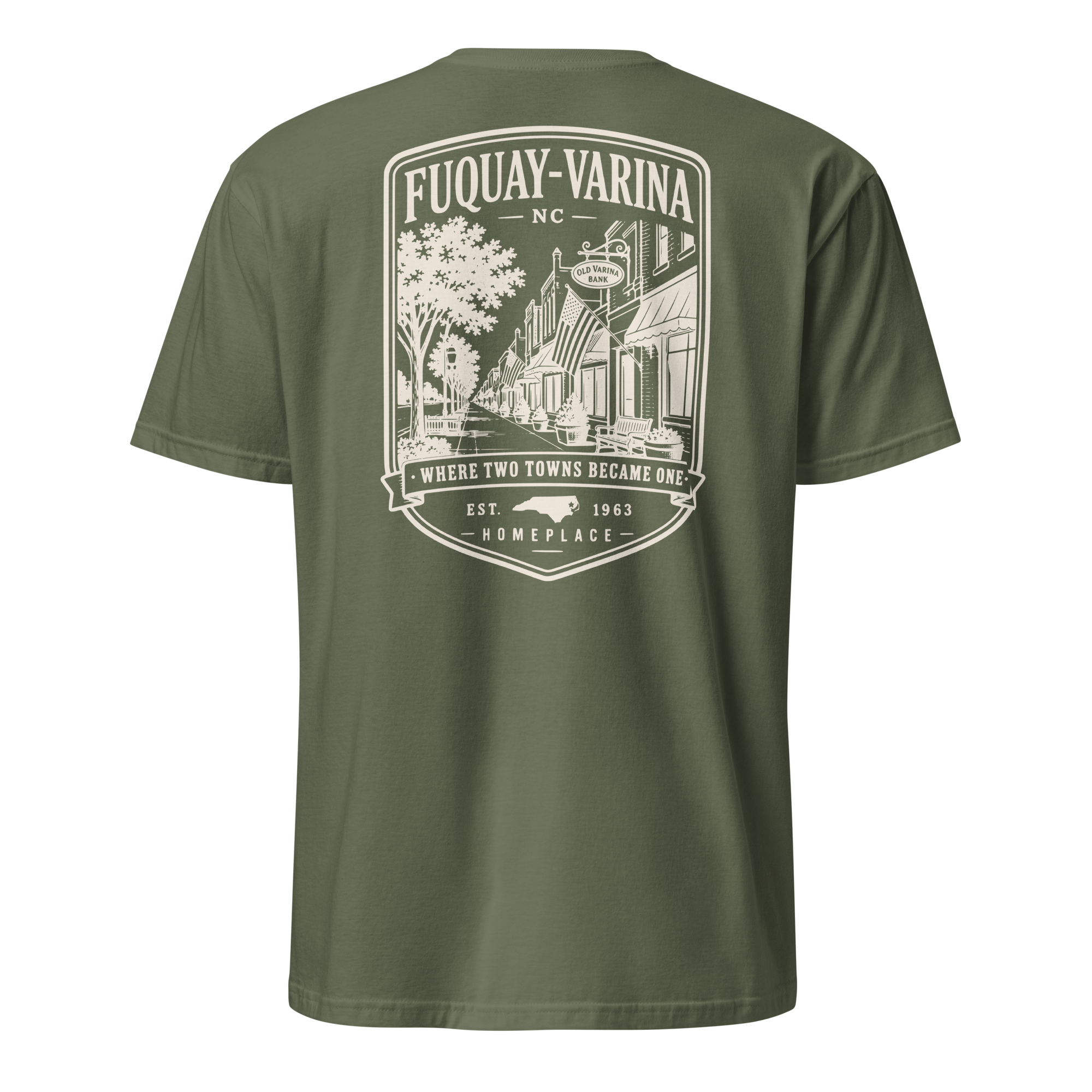 Fuquay-Varina, NC - Two Towns Became One - Unisex T-Shirt