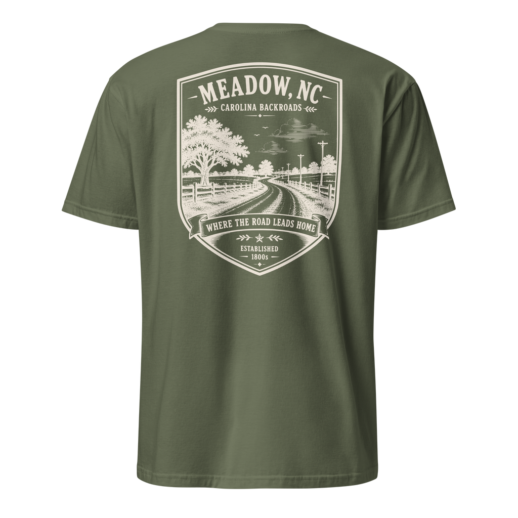 Meadow, NC - Carolina Backroads - Unisex T-Shirt