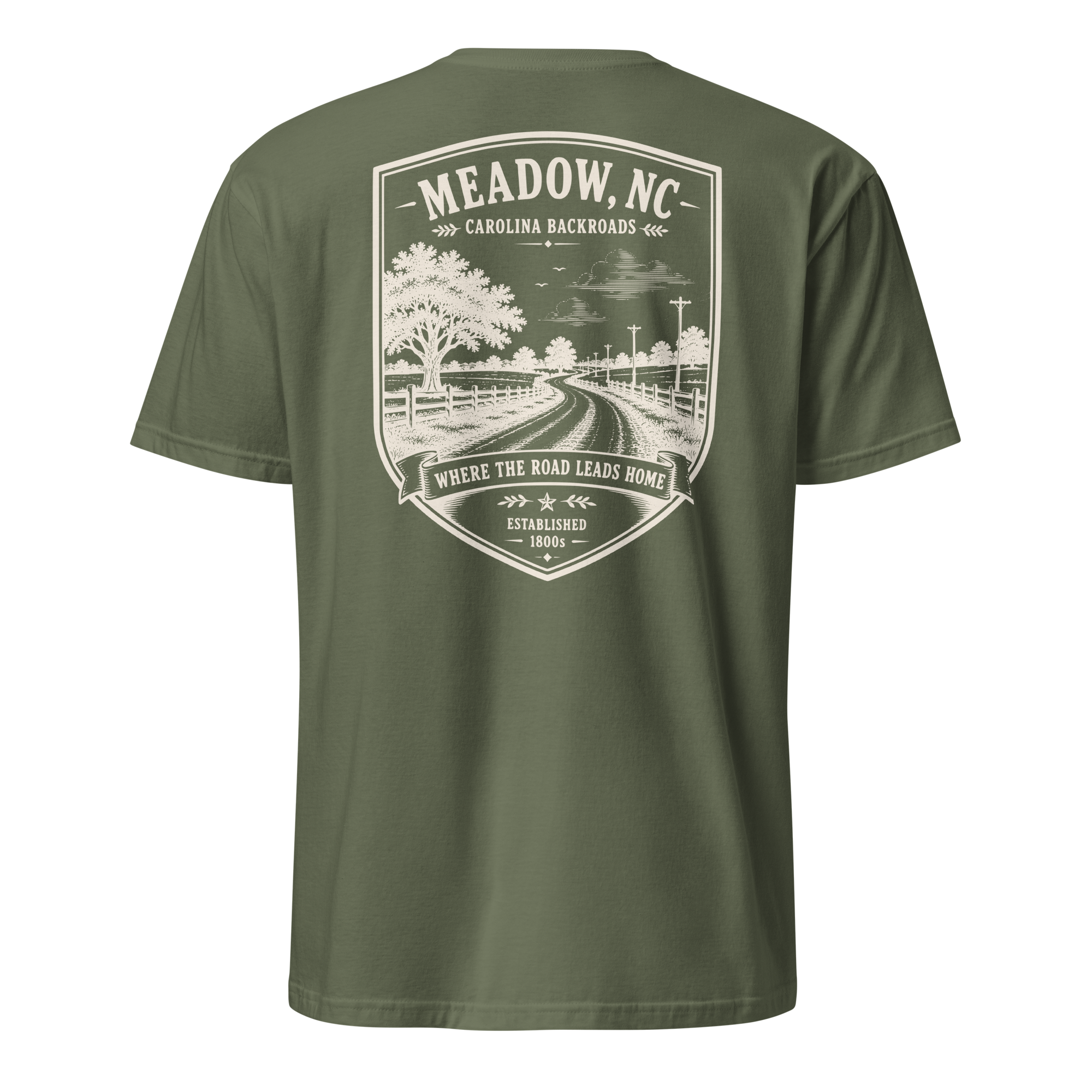 Meadow, NC - Carolina Backroads - Unisex T-Shirt