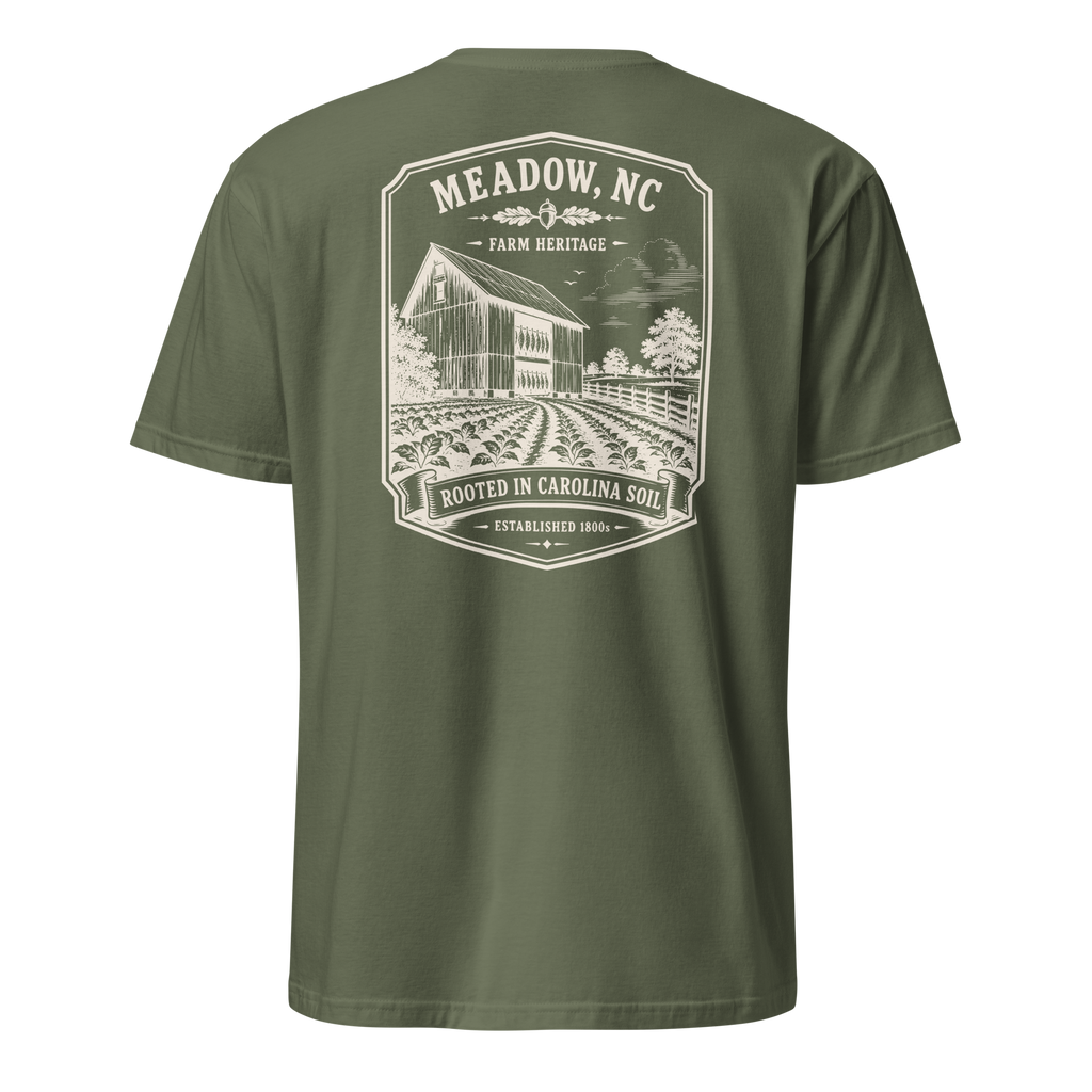 Meadow, NC - Rooted In Carolina - Unisex T-Shirt