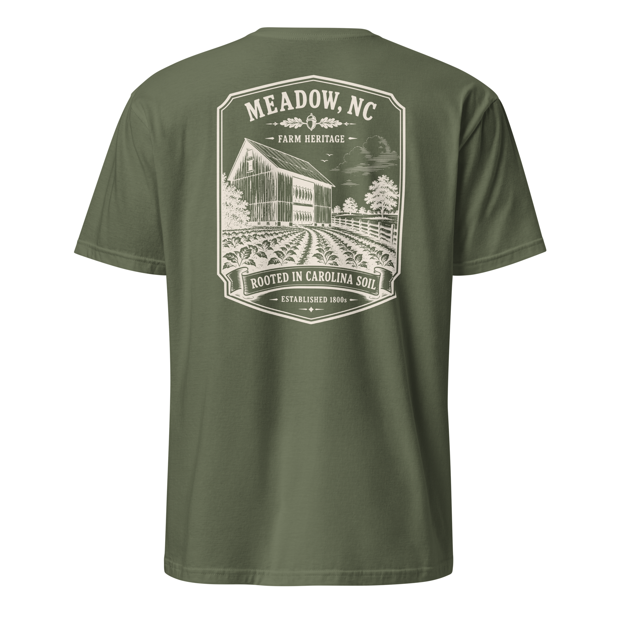 Meadow, NC - Rooted In Carolina - Unisex T-Shirt