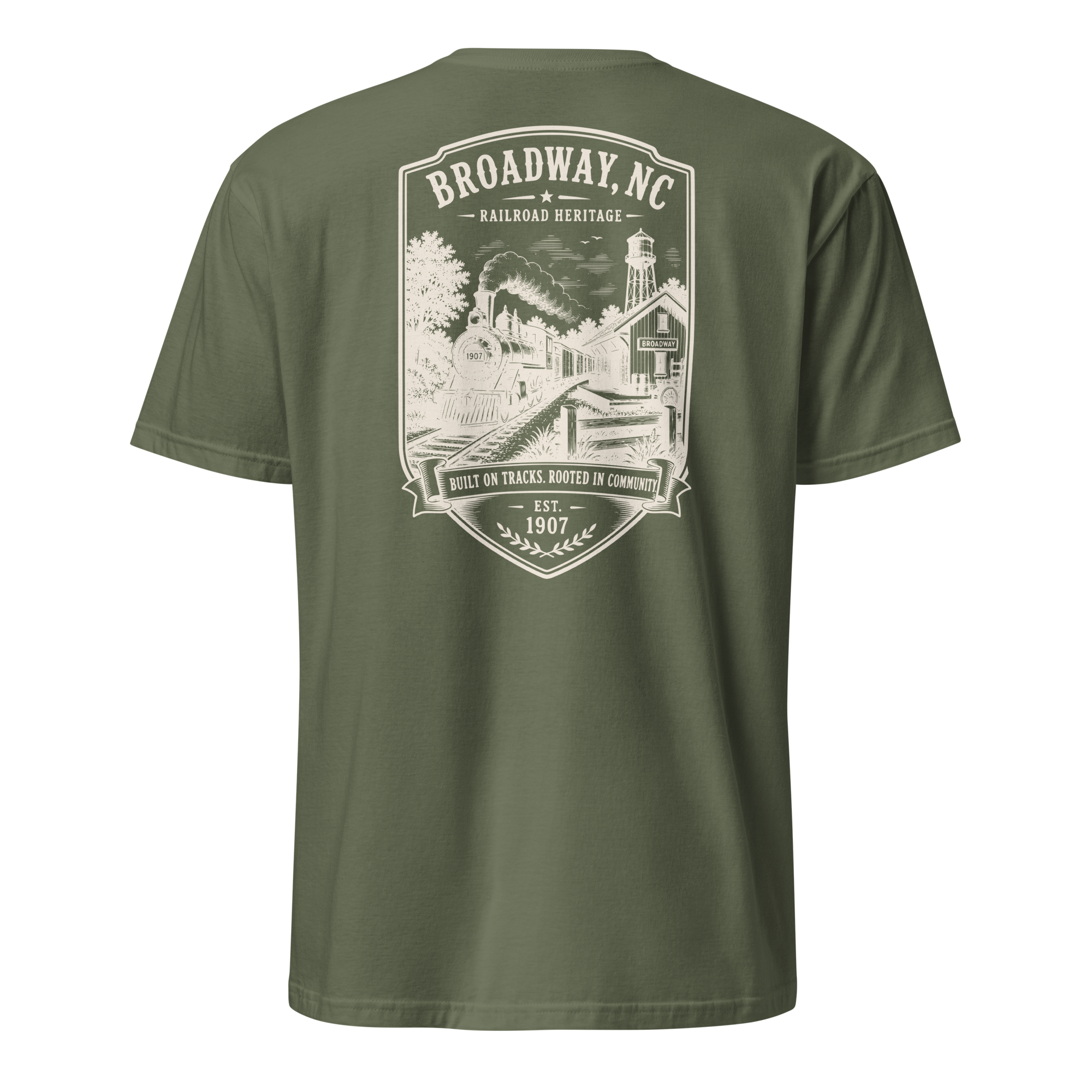Broadway, NC - Railroad Heritage - Short-Sleeve Unisex