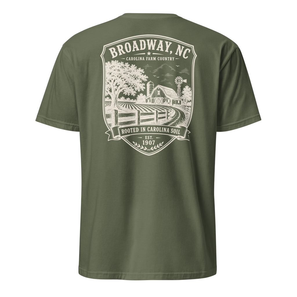 Broadway, NC - Farm Country - Short-Sleeve Unisex