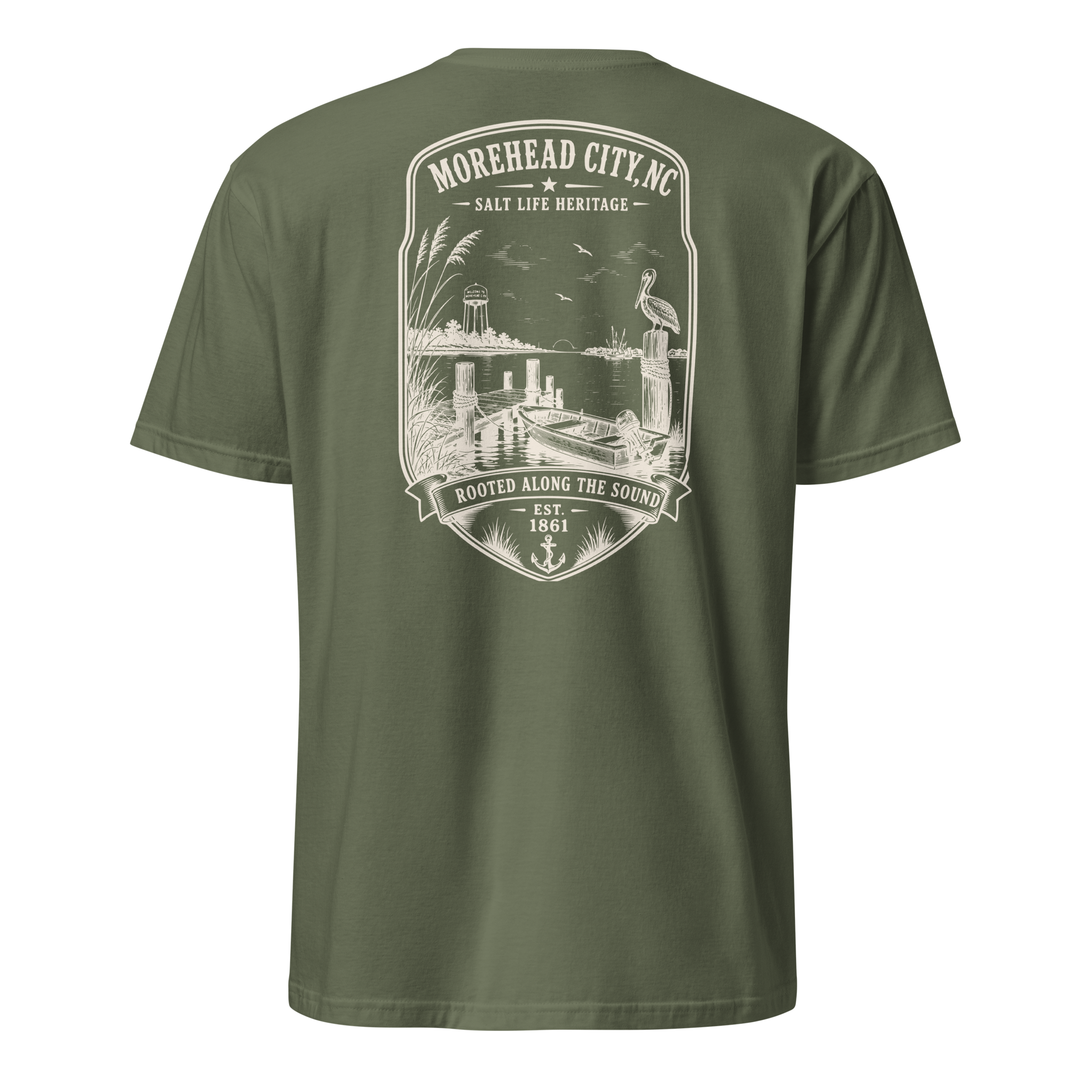 Morehead City - Rooted Along The Sound - Short-Sleeve Unisex