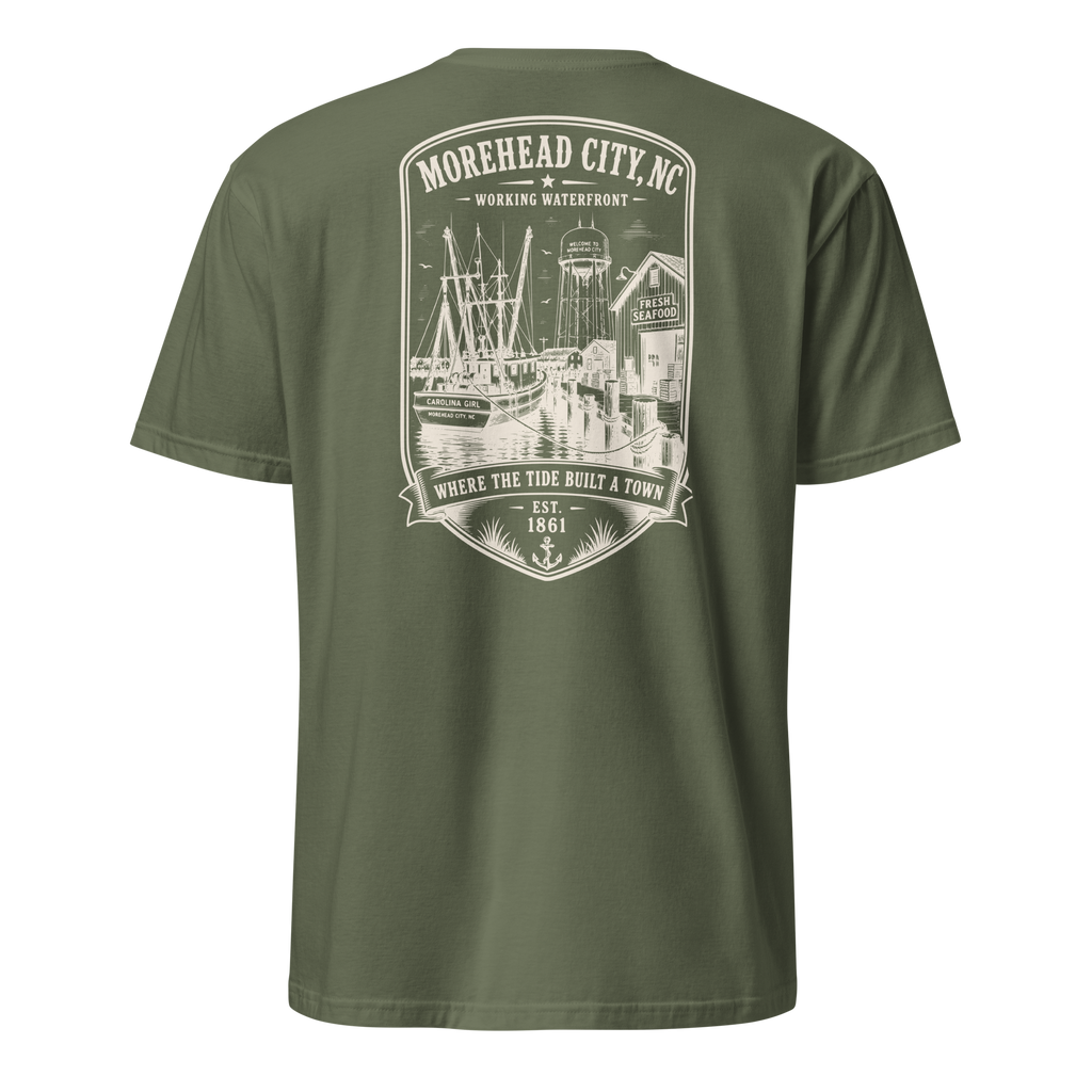 Morehead City - Historic Waterfront - Short-Sleeve Unisex