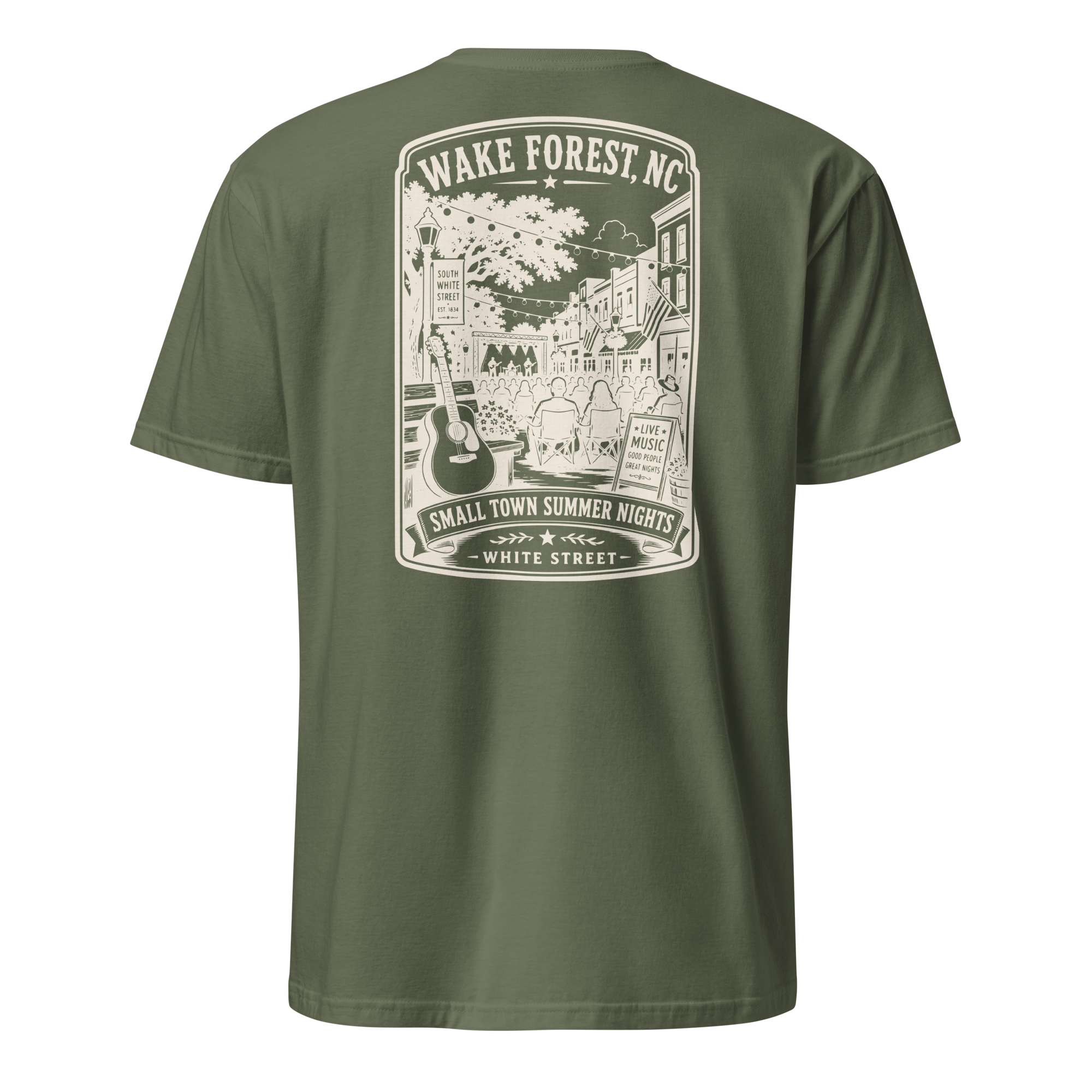 Wake Forest, NC - Small Town Summer Nights - Short-Sleeve Unisex