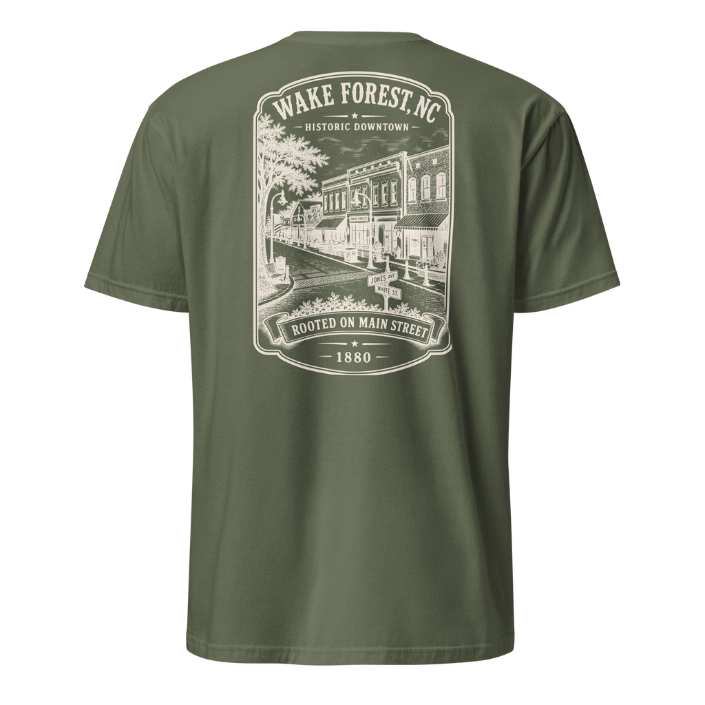 Wake Forest, NC - Historic Downtown - Short-Sleeve Unisex