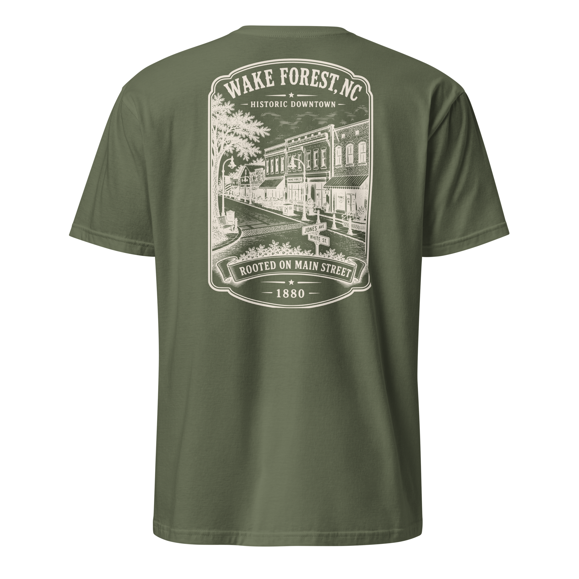 Wake Forest, NC - Historic Downtown - Short-Sleeve Unisex